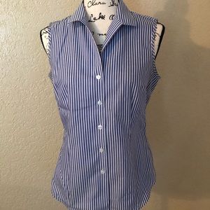 Jones New York sleeveless button down